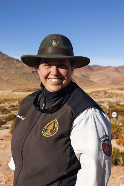 Lara Colleselli. Son varias las mujeres que se encuentran en el equipo de esta área protegida.