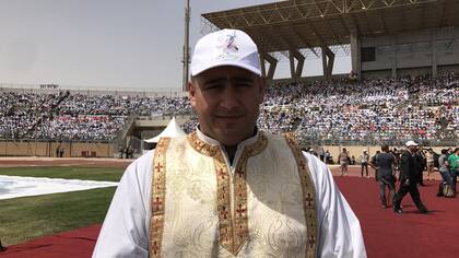 El párroco Jorge Hernández, oriundo de San Rafael, Mendoza, estuvo en la Franja de Gaza de 2008 a 2015