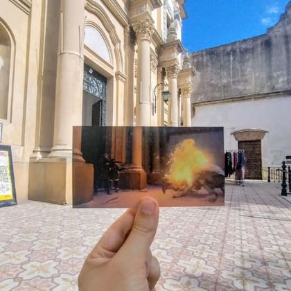 Parroquia de San Telmo, donde se filmó una de las batallas con los alienígenas
