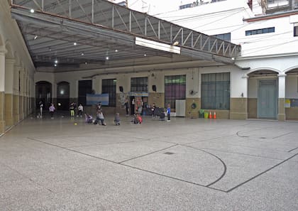 Parte cubierta del patio central