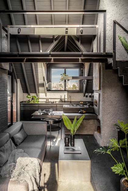 Parte de "el altillo", como le dicen en familia al nuevo departamento de Federico y su pareja, que fue tapa de nuestra revista de octubre.