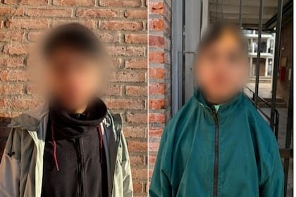 Parte de la banda de menores detenida en Villa Lugano