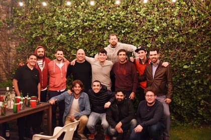 Parte de la banda en Alcorta, en la actualidad.