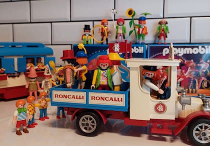 Parte de la colección de Playmobil de Nicolás Carranza (foto: La Voz de San Justo)