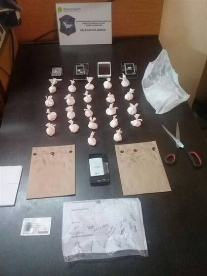 Parte de la droga secuestrada en San Isidro