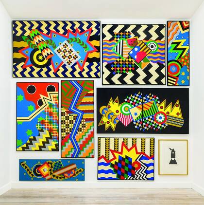 Parte de la obra que se muestra en la galería Liga