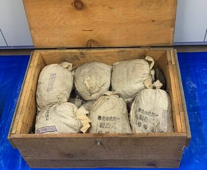 Parte de las monedas fueron conservadas en bolsas de tela y nunca llegaron a circular