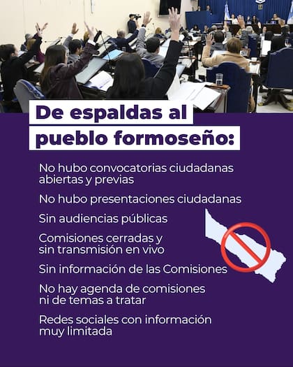 Parte de lo que denunciaron los opositores