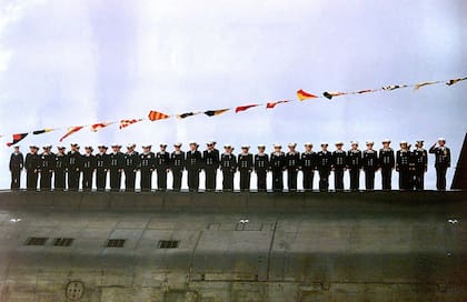 Parte de los tripulantes que iban en el submarino K-141