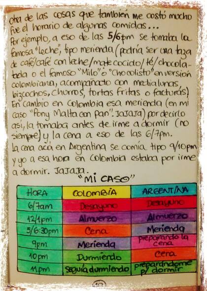 Parte de un libro escrito a mano que Merly guarda hace años. Todavía no tiene final pero espera terminarlo pronto.