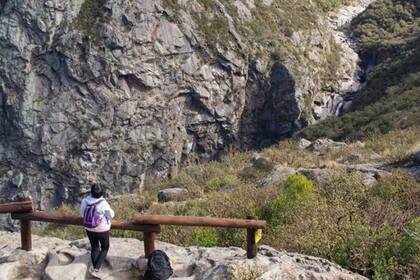 Parte de un sendero de la Quebrada del Condorito
