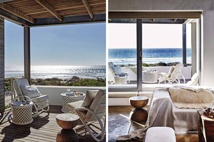 Parte de una intervención reciente, el rincón de lectura se ambientó con sillones y mesas de mimbre pintado con esmalte.