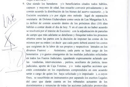 Parte del acuerdo conciliatorio