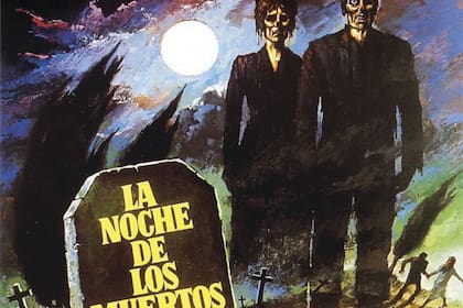 Parte del afiche de La noche de los muertos vivos (1968), clásico de George A. Romero 