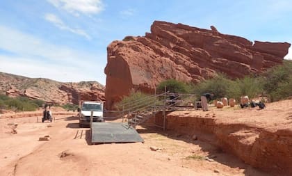 Parte del área natural donde se realizó el polémico casamiento