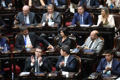 Parte del boque de La Libertad Avanza (LLA) en Diputados