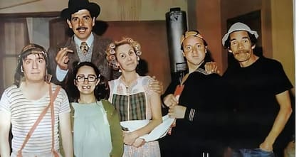 Parte del elenco de El Chavo del 8