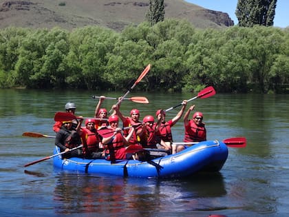 Parte del equipo durante una de las travesías organizadas por Hugo Acito
