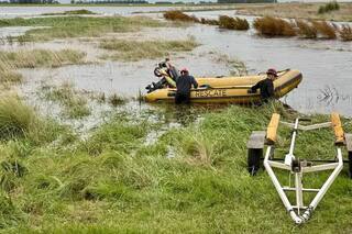 Encontraron muerto a uno de los tres desaparecidos tras las inundaciones en Bolívar