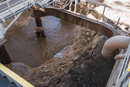 Parte del proceso de carga y descarga de agua y sedimentos