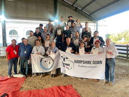 Participantes del Curso Internacional de Jurados Hampshire Down