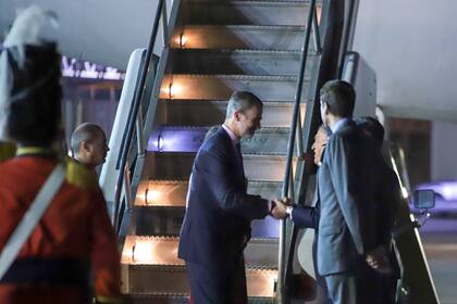 Los reyes de España al llegar a Córdoba