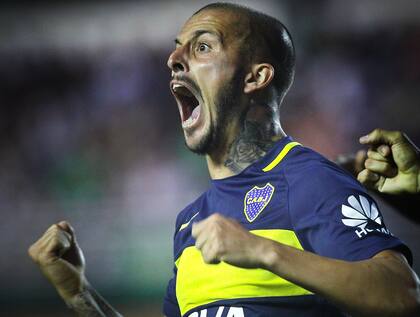 Partido de Banfield vs Boca. Gol de Benedetto. 11/3/17