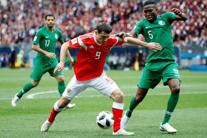 Partido inaugural de la Copa del Mundo Rusia 2018 entre la selección local y Arabia Saudita