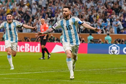 Partido por la Final de la Copa del Mundo entre Argentina y Francia