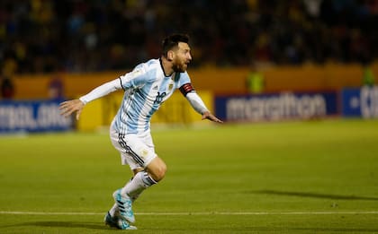 Partido por las eliminatorias del Mundial de Rusia 2018. Argentina vs Ecuador jugado en el estadio olímpico Atahualpa de Quito, Ecuador. 10/10/17