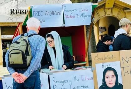 Parwana continúa su activismo desde el extranjero.