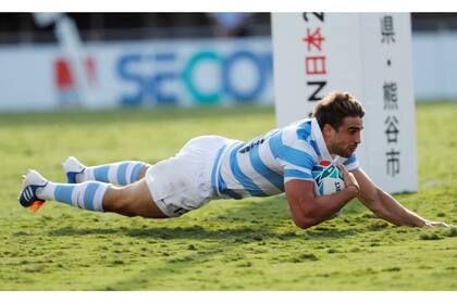 Juan Cruz Mallía anotó dos tries en los Pumas (ante Estados Unidos, en el Mundial de Japón 2019), en apenas tres partidos disputados.