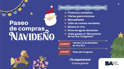 Paseo de compras navideño.