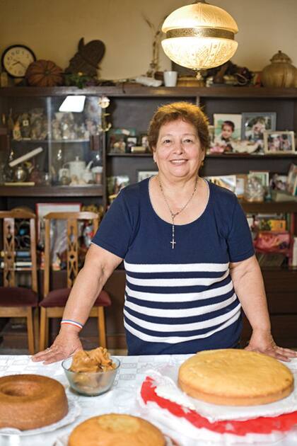 Pasión por lo dulce. Estudió repostería para hacer la torta de comunión de sus hijas
