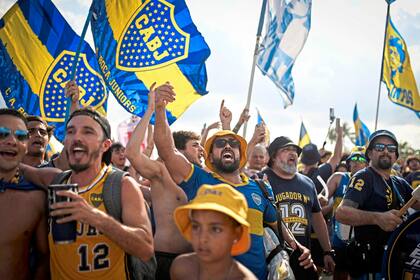 Pasión y dólar barato: la postal boquense en el Mundial de Clubes