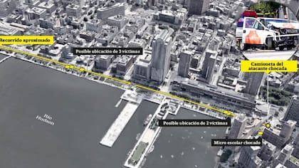 Paso a paso, cómo fue el ataque en Nueva York en el que murieron 5 argentinos