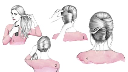 Paso a paso para llevar un chignon moderno y despeinado