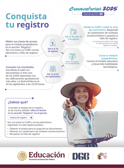 Pasos para registrarse a la convocatoria de preparatoria en línea de México