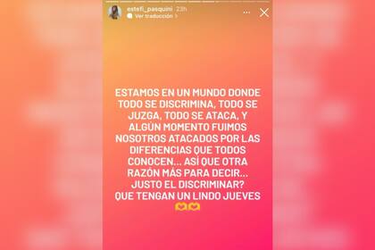 Pasquini recordó las críticas que sufrió con su marido por la diferencia de edad entre ellos (Foto: Instagram @estefi_pasquini)