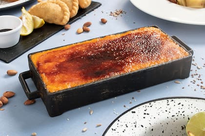 Pastel de ciervo, pastel con mozzarella y calabaza caramelizada por Pedro Demuru