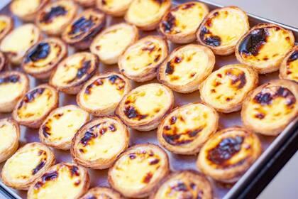 Pasteles de nata o también conocidos como Pasteles de Belem