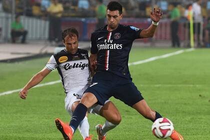 Pastore fue titular en el PSG