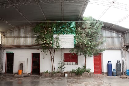 Patio central de la Escuela N° 368 Madre Alphons María Eppinger de San Juan y Oro.