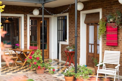 Patio colonial en La Demorada.