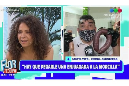 Patricia Sosa no ocultó su incomodidad al ver los distintos cortes de carne