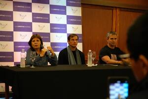 Patricia Bullrich, Diego Hartfield y Martín Menem