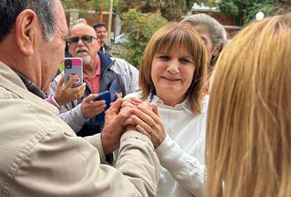 Patricia Bullrich, en una recorrida por La Rioja, hace dos semanas