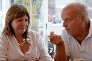 Patricia Bullrich junto a Hernán Lombardi