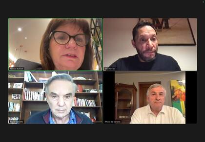 Patricia Bullrich (Pro), Gerardo Morales (UCR), Maximiliano Ferraro (CC) y Miguel Ángel Pichetto (Encuentro Republicano Federal)