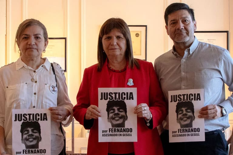 El crimen de Fernando Báez Sosa: a diez días del cuarto aniversario del homicidio, Patricia Bullrich recibió a los padres